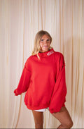RED HOG MOCK NECK